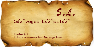 Süveges László névjegykártya